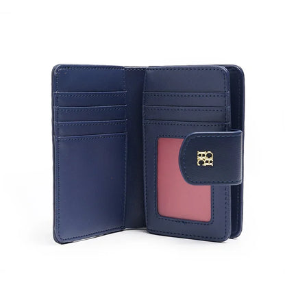 CH Luxury Blue Women's Short Wallet & Card Case
