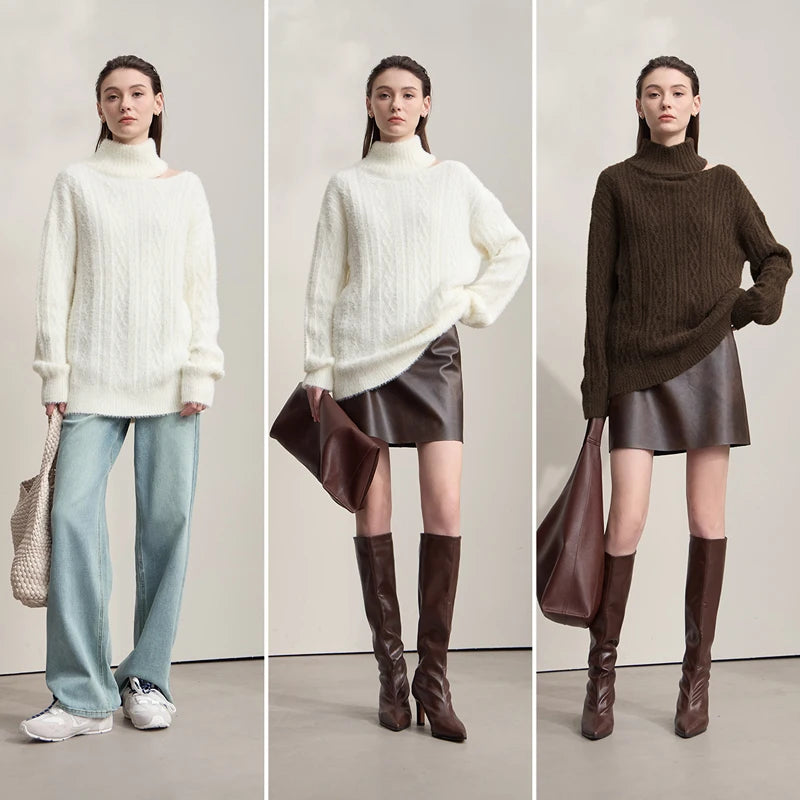 Ladies' Long Sleeve Turtleneck