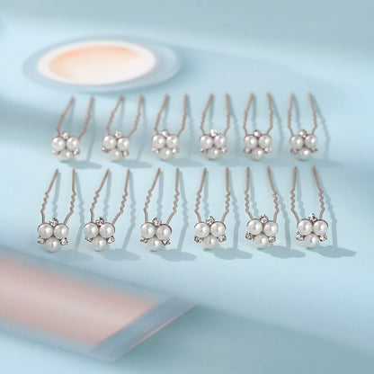 Handmade Pearl Hairpin Set Bridal & Party Hair Clips