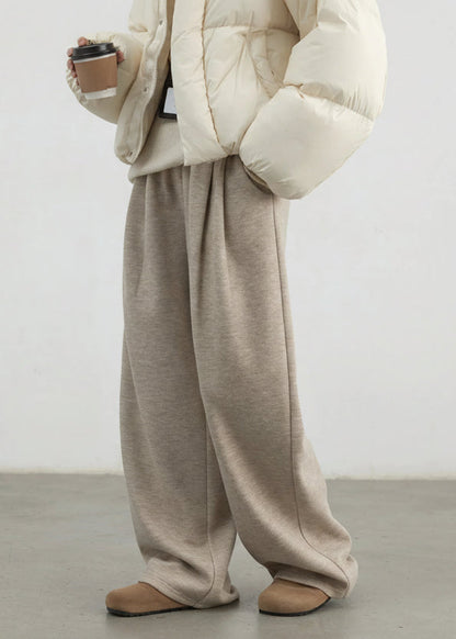 Women’s High Waisted Wide Leg Winter Pants Plush & Thick Loran