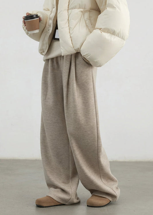 Women’s High Waisted Wide Leg Winter Pants Plush & Thick Loran