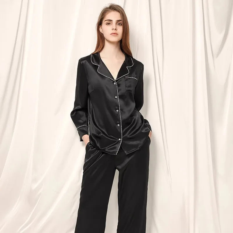 Women's Mulberry Silk Long Sleeve Pajama Set Loran