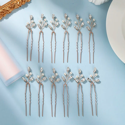 Handmade Pearl Hairpin Set Bridal & Party Hair Clips
