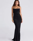 Elegant Sleeveless Fishtail Evening Dress
