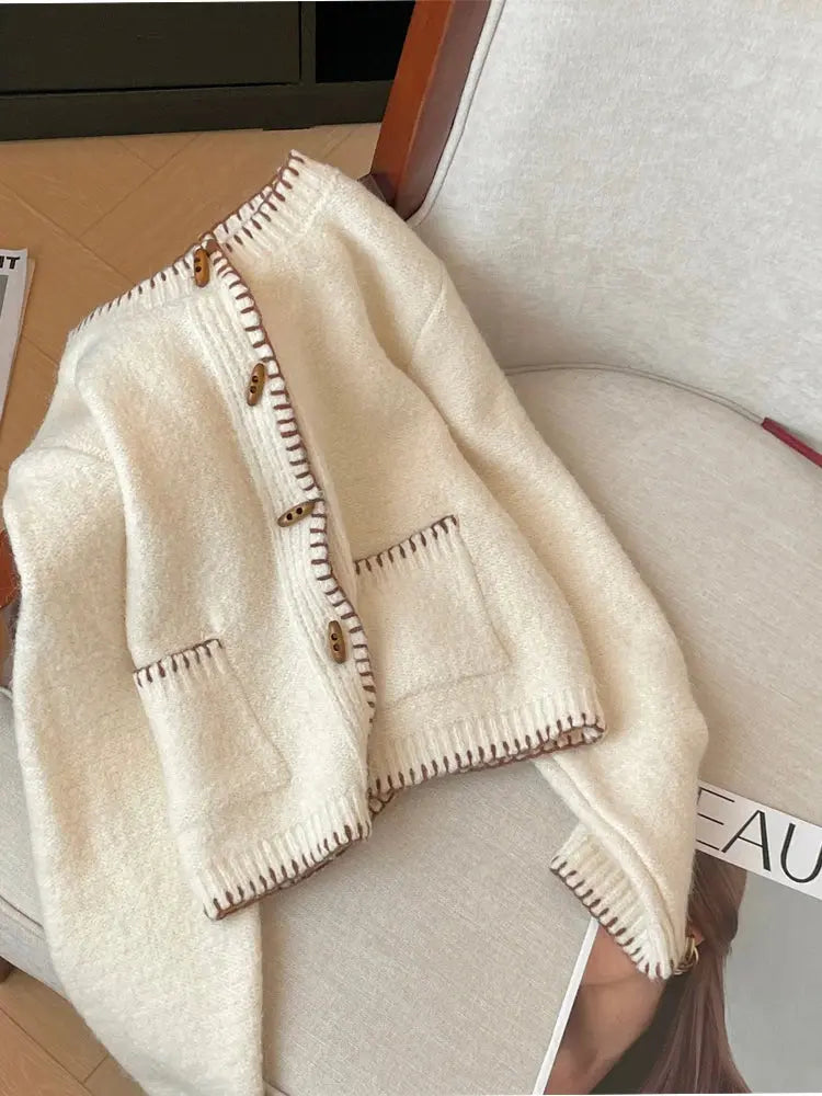 Cozy Long-Sleeve Cashmere Sweater for Women - Loran