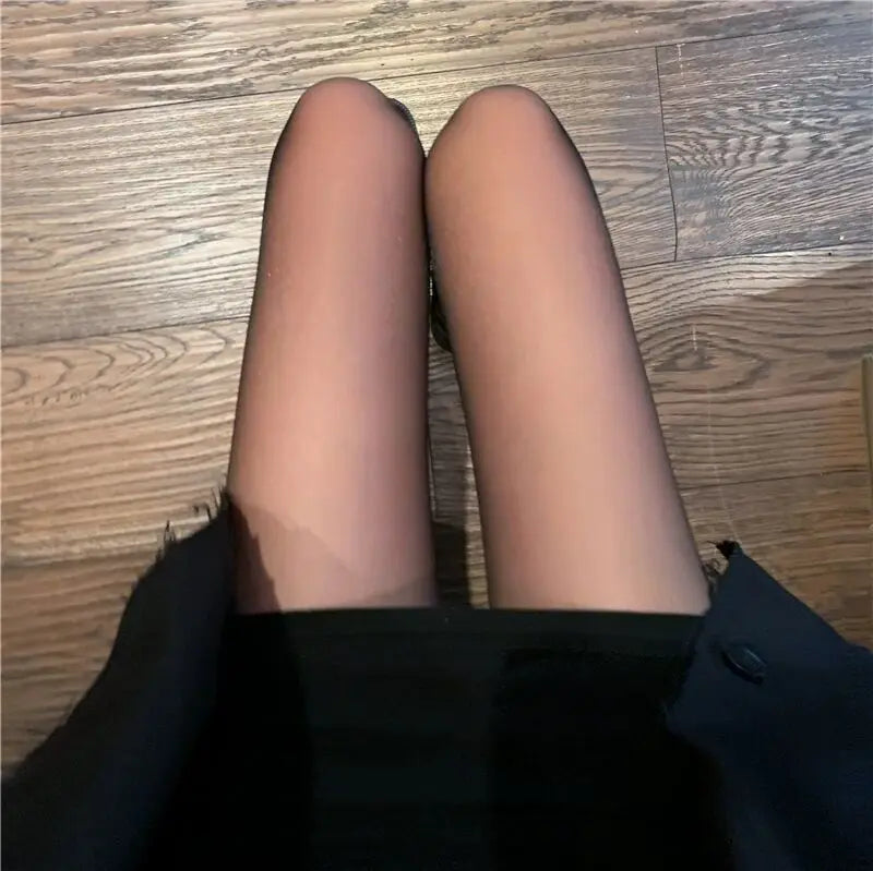 Polka Dot & Heart Silk Tights Women's Nylon Pantyhose