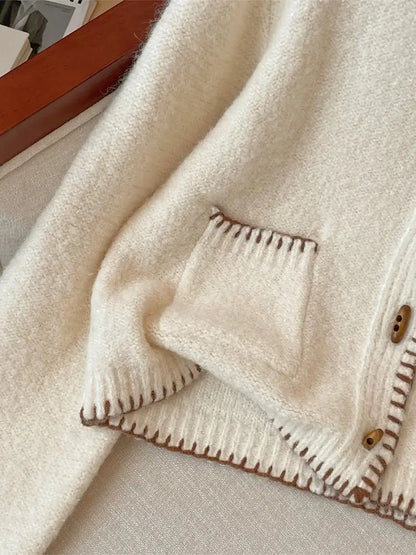 Cozy Long-Sleeve Cashmere Sweater for Women - Loran