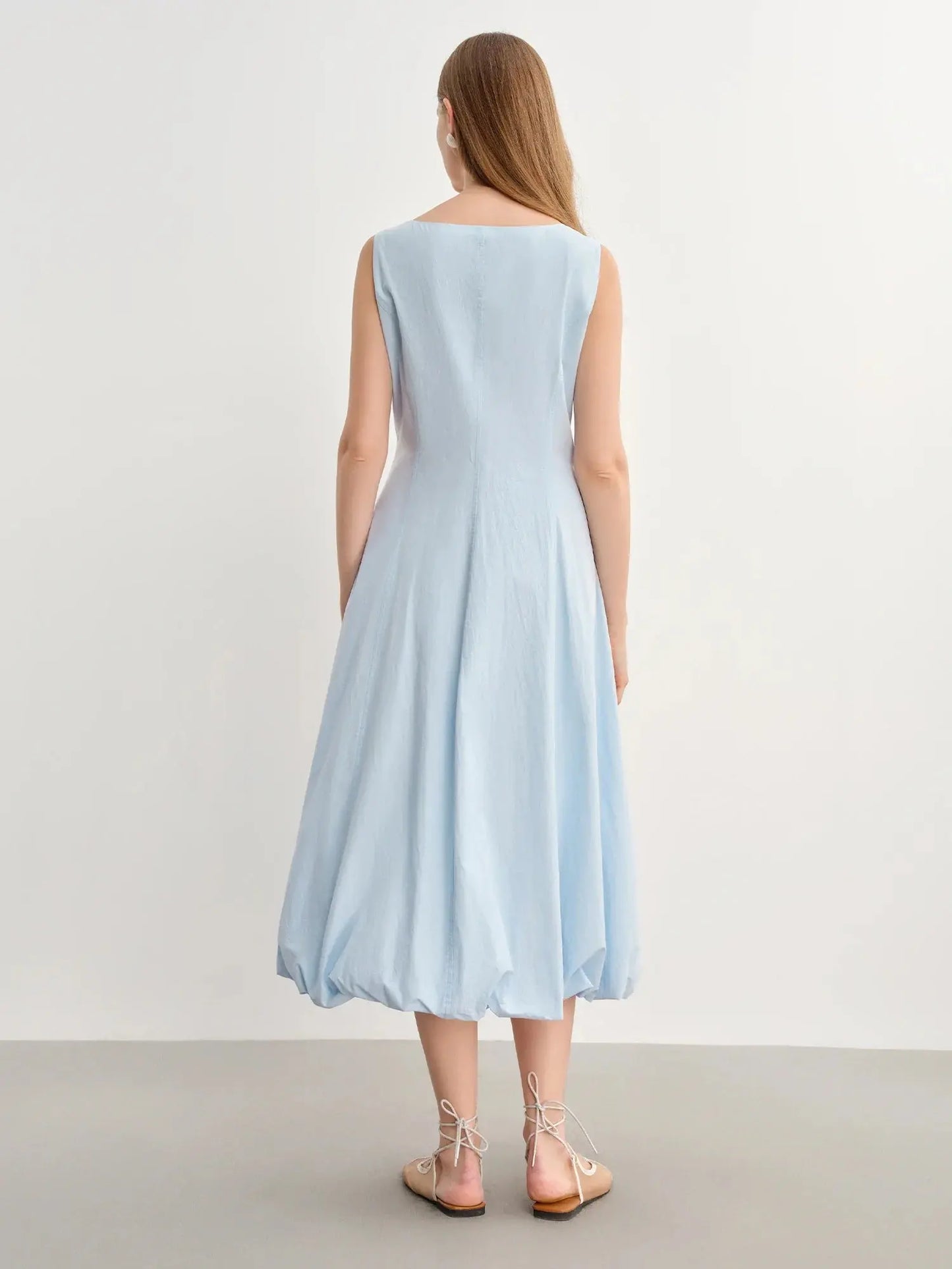 New French Style Plus Size Strappy Dress - Loran
