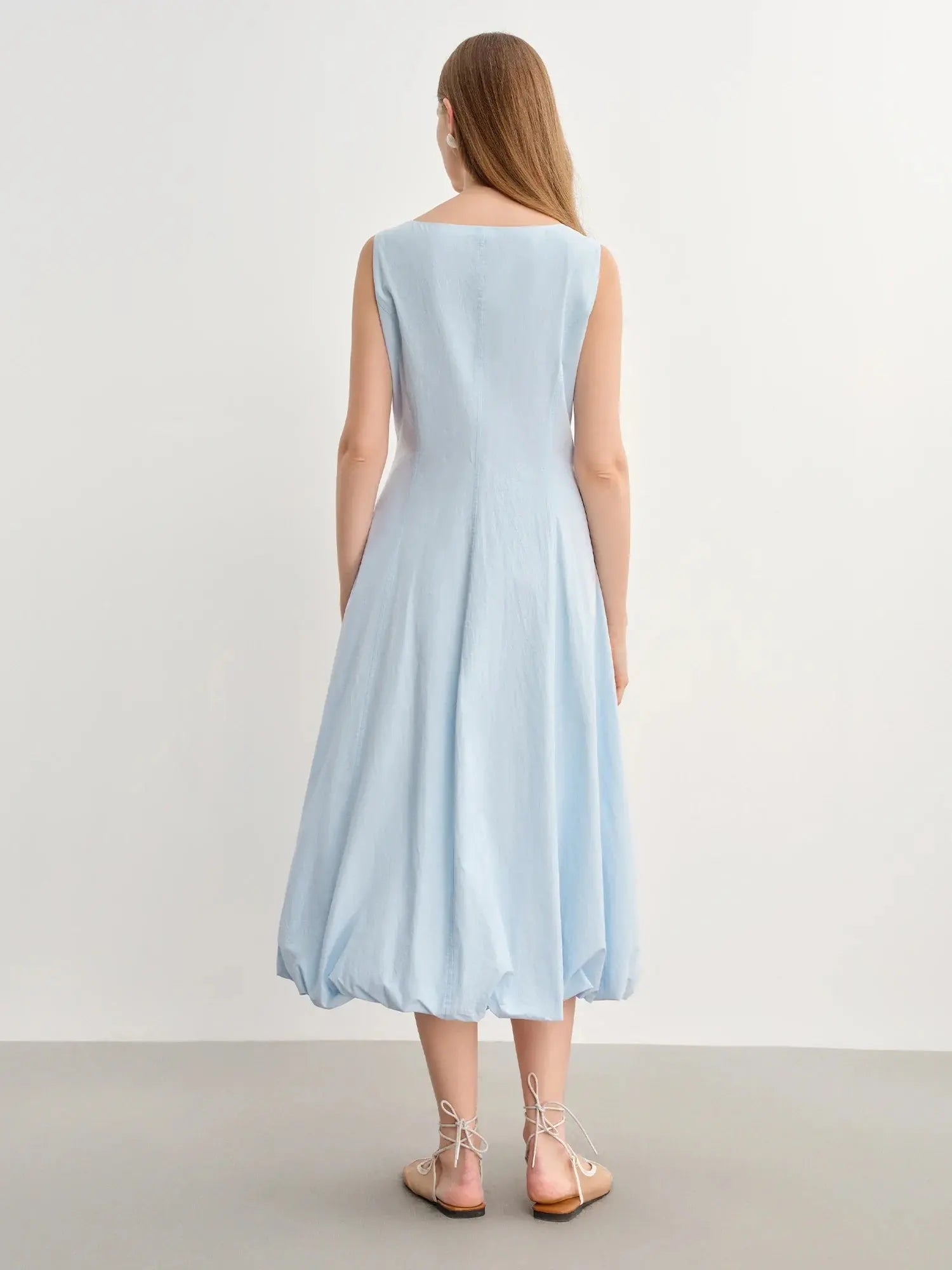 New French Style Plus Size Strappy Dress - Loran