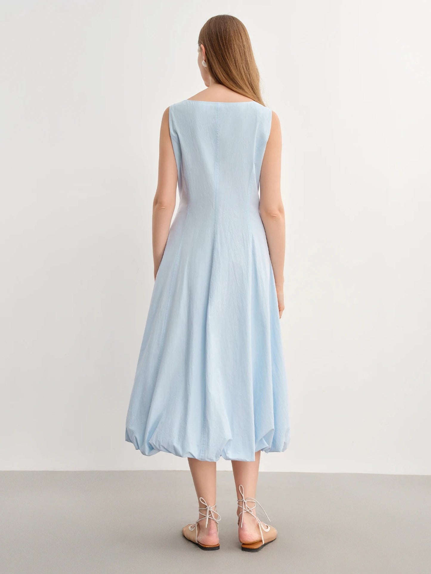 Elegant Plus Size Sleeveless Maxi High Waist Dress Loran