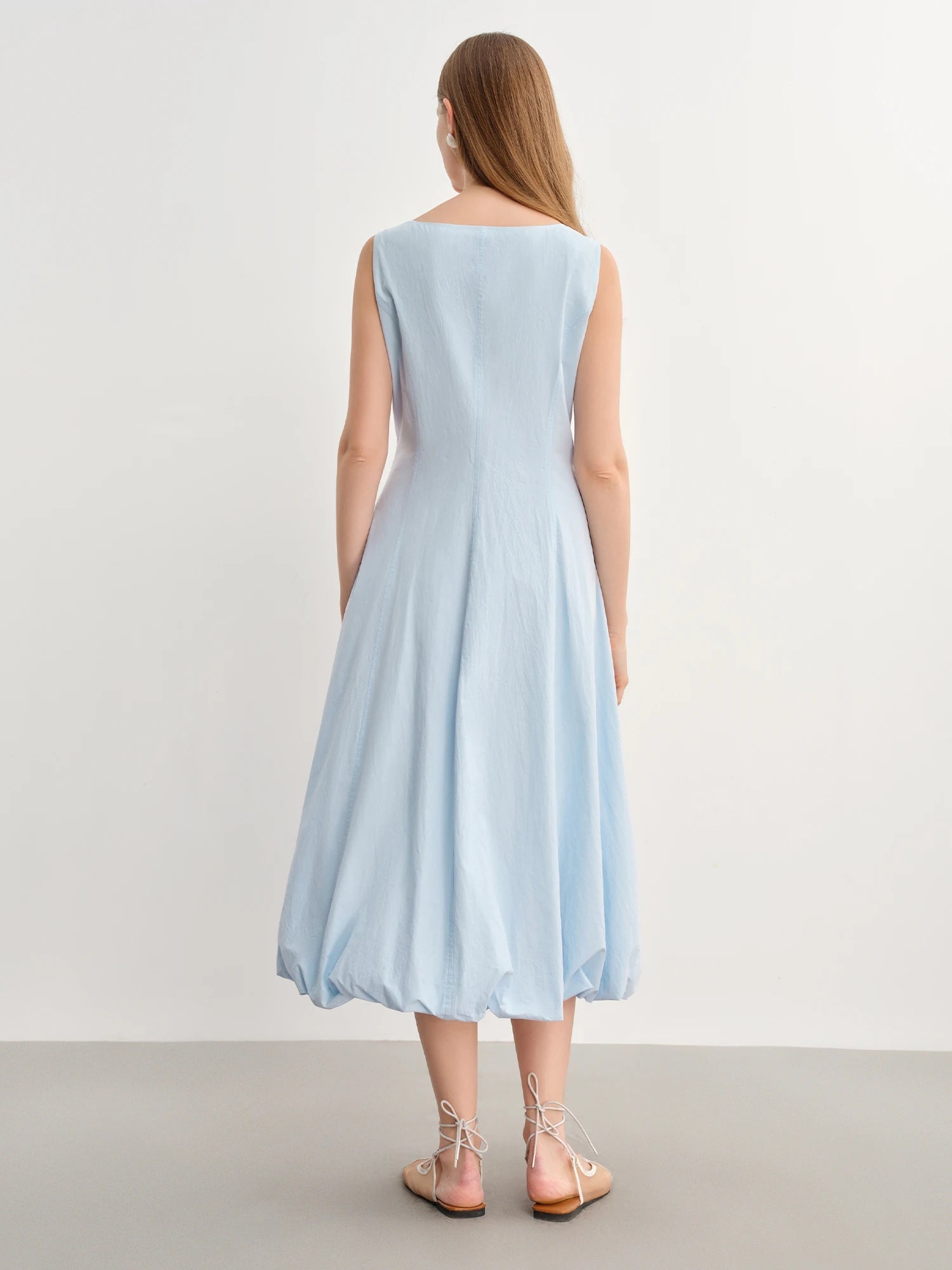 Elegant Plus Size Sleeveless Maxi High Waist Dress Loran
