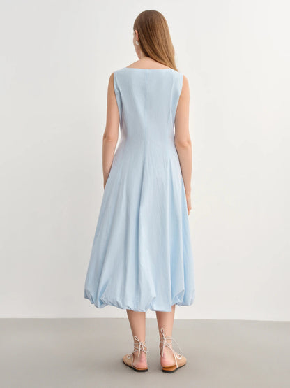 Elegant Plus Size Sleeveless Maxi High Waist Dress Loran