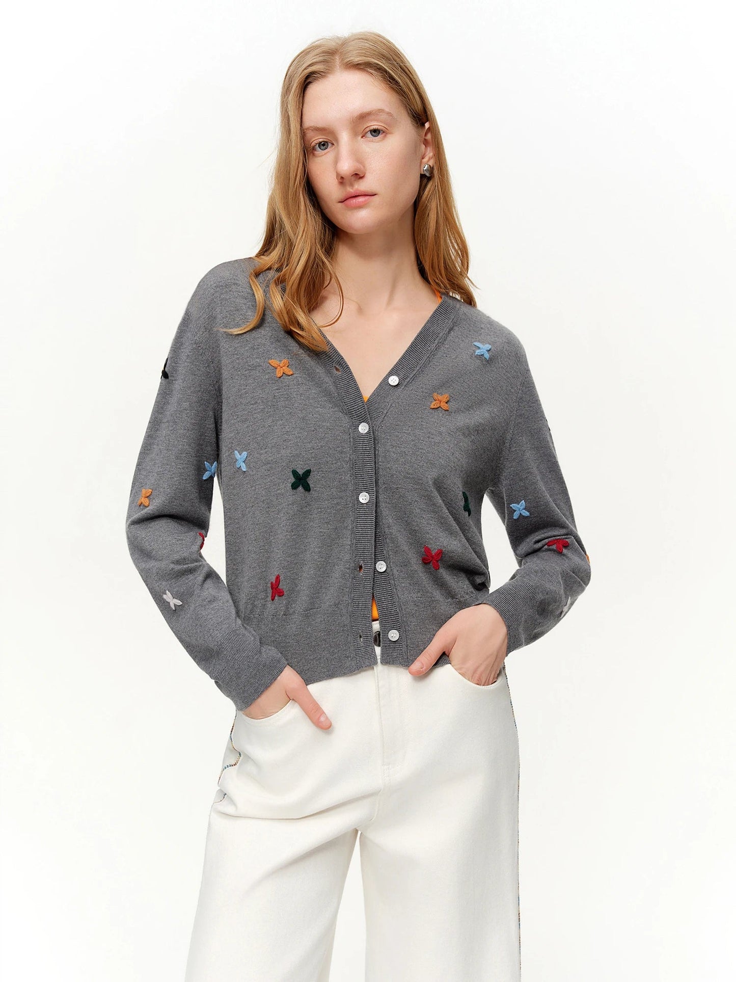 Spring Crochet Floral Cardigan Lightweight Lace Cover Up