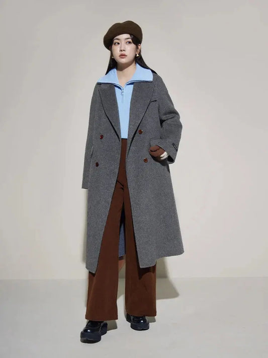 Chic Mid-Length Wool Temperament Jacket - Loran
