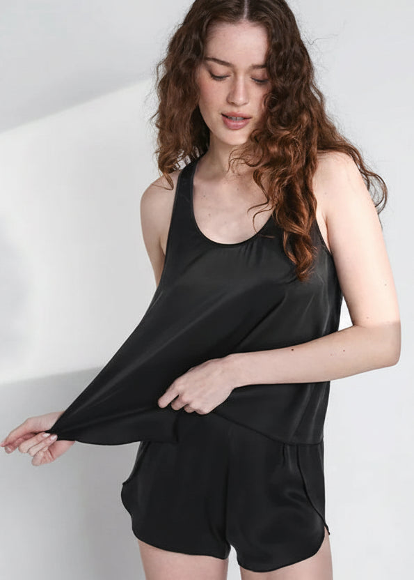 Plus-Size Mulberry Silk Pajama Set Luxury Women's Nightwear Loran