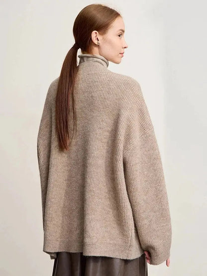 Cozy V-Neck Knit Cardigan for Women - Loran