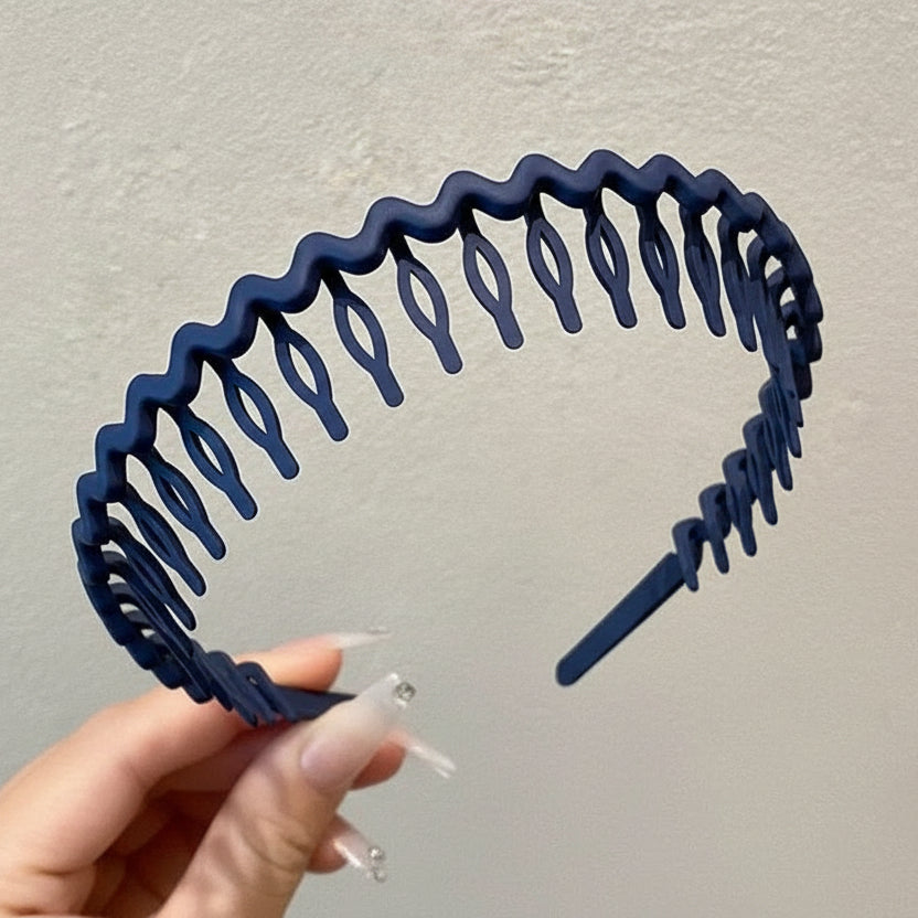 Women's Solid Wave Non-Slip Headbands Summer Hair Bands