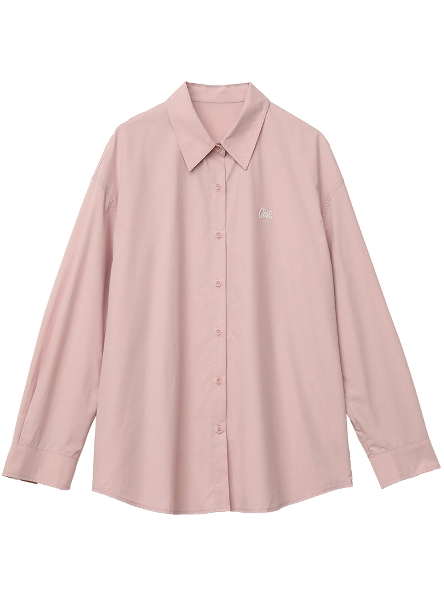 CHIC VEN Korean Women Shirts Loose Casual Long-sleeved Blue Shirt Single Breasted Cotton Female Blouses Spring Summer 2025 Loran