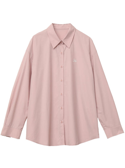 CHIC VEN Korean Women Shirts Loose Casual Long-sleeved Blue Shirt Single Breasted Cotton Female Blouses Spring Summer 2025 Loran