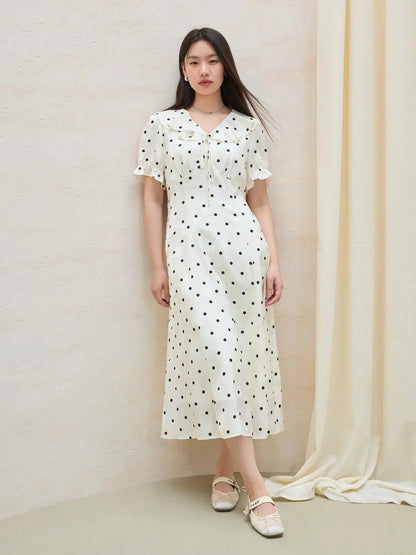Elegant Polka Dot Sweetheart Dress LORAN STORE