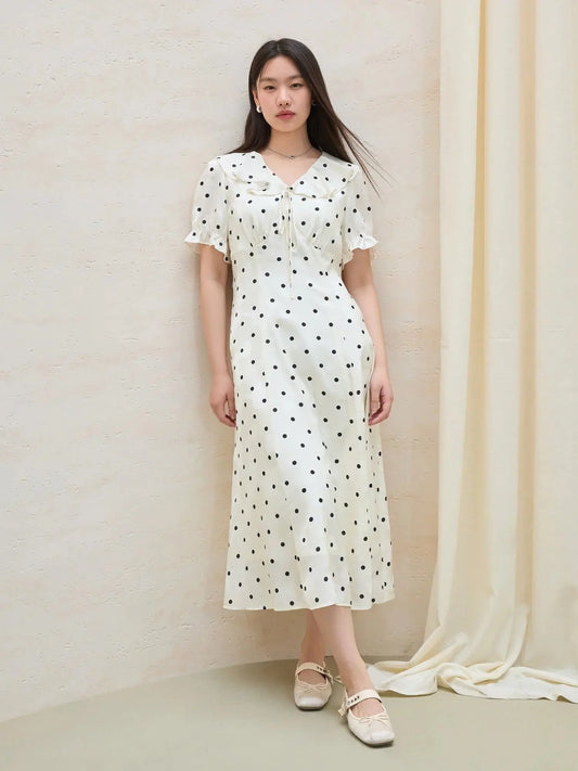 Elegant Polka Dot Sweetheart Dress LORAN STORE