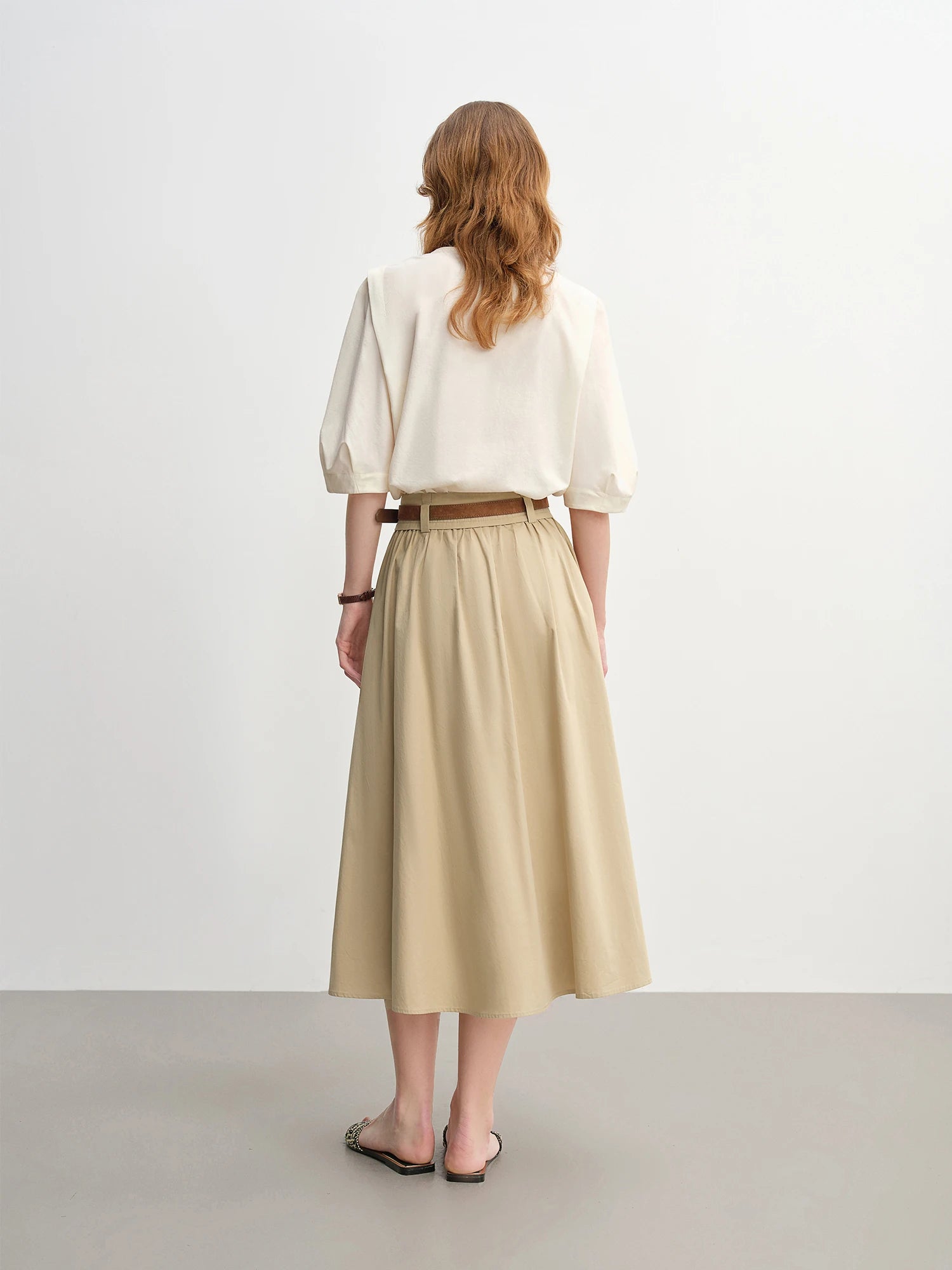 Women’s V-Neck Half Sleeve Blouse Slim Fit Commuter Top