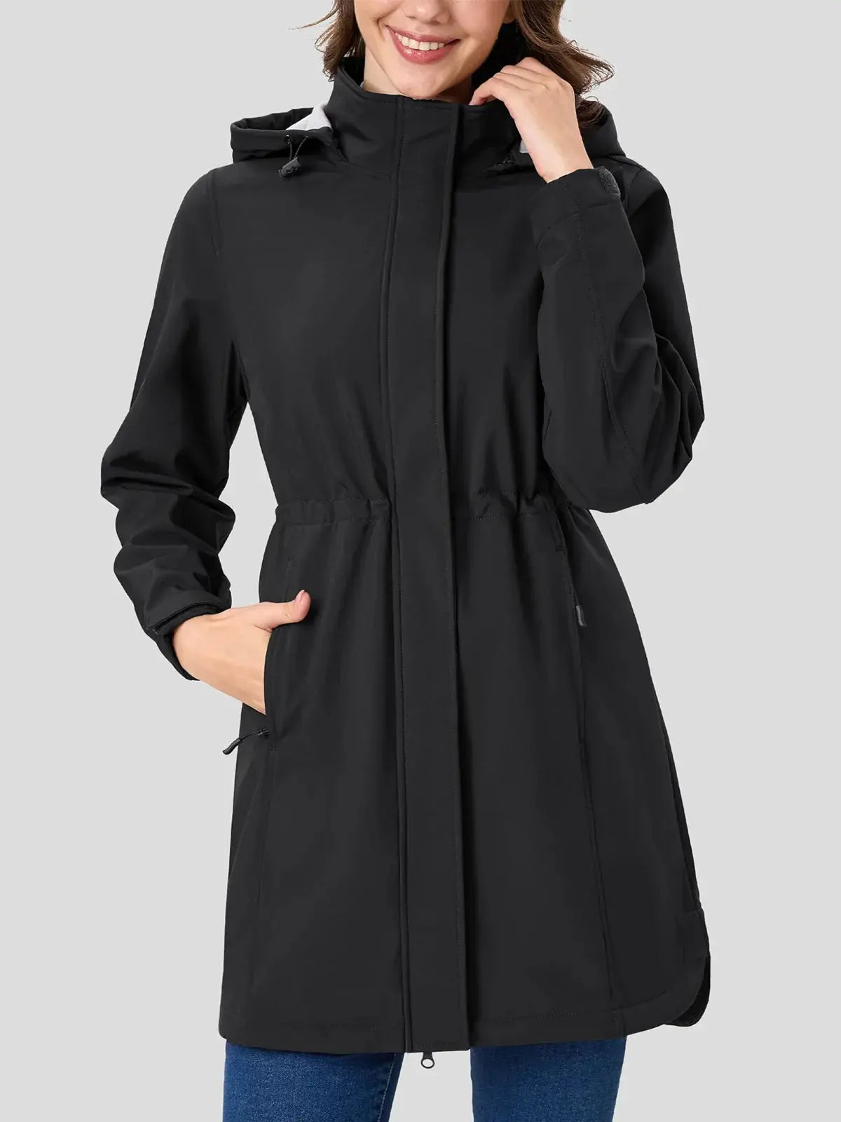 Women's Waterproof Fleece-Lined Hooded Parka - Loran
