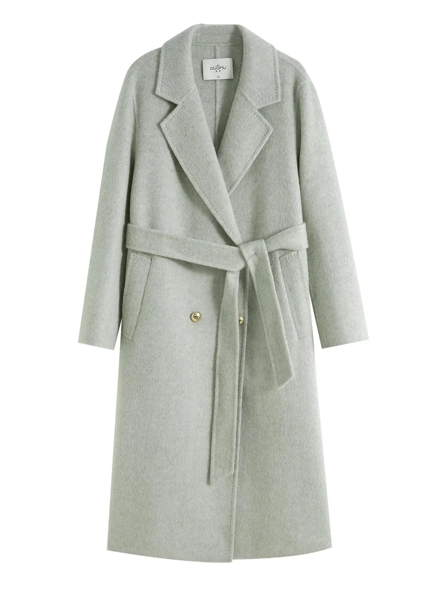 Luxury Casual Textured Woolen Coat with Fur Detail - Loran