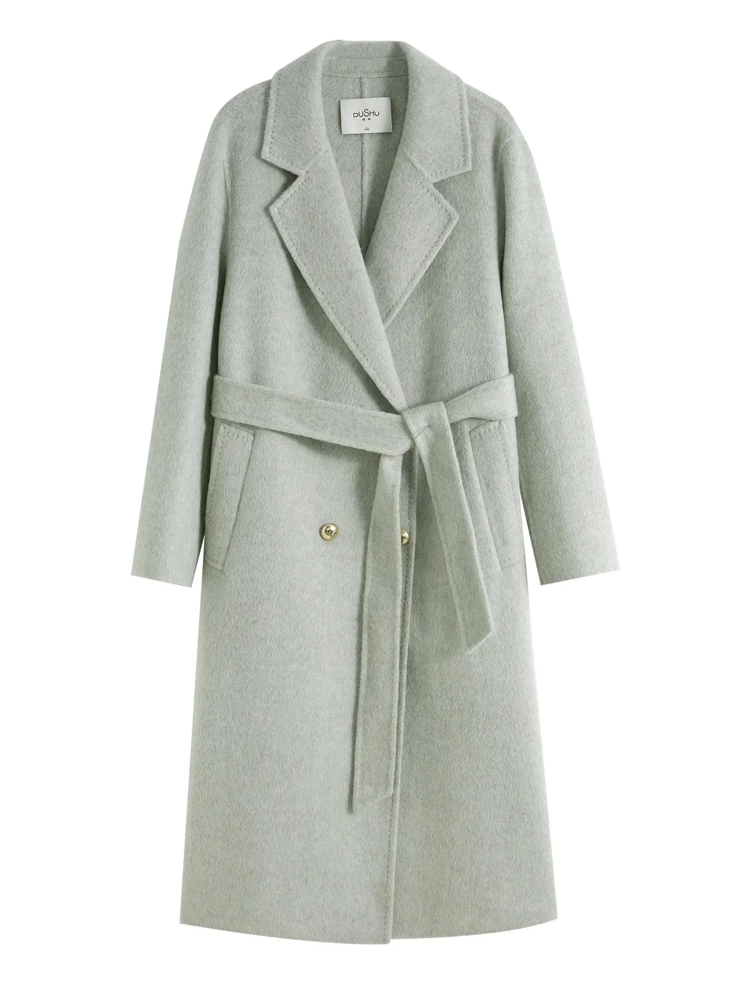 Luxury Casual Textured Woolen Coat with Fur Detail - Loran