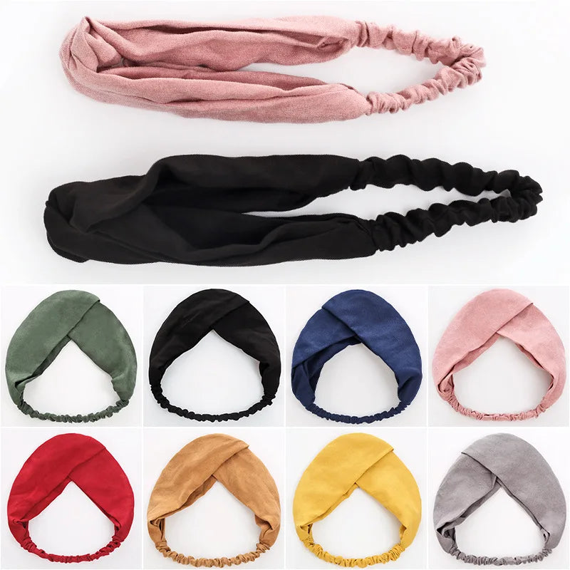 Boho Cross Headbands & Twist Knot for Women