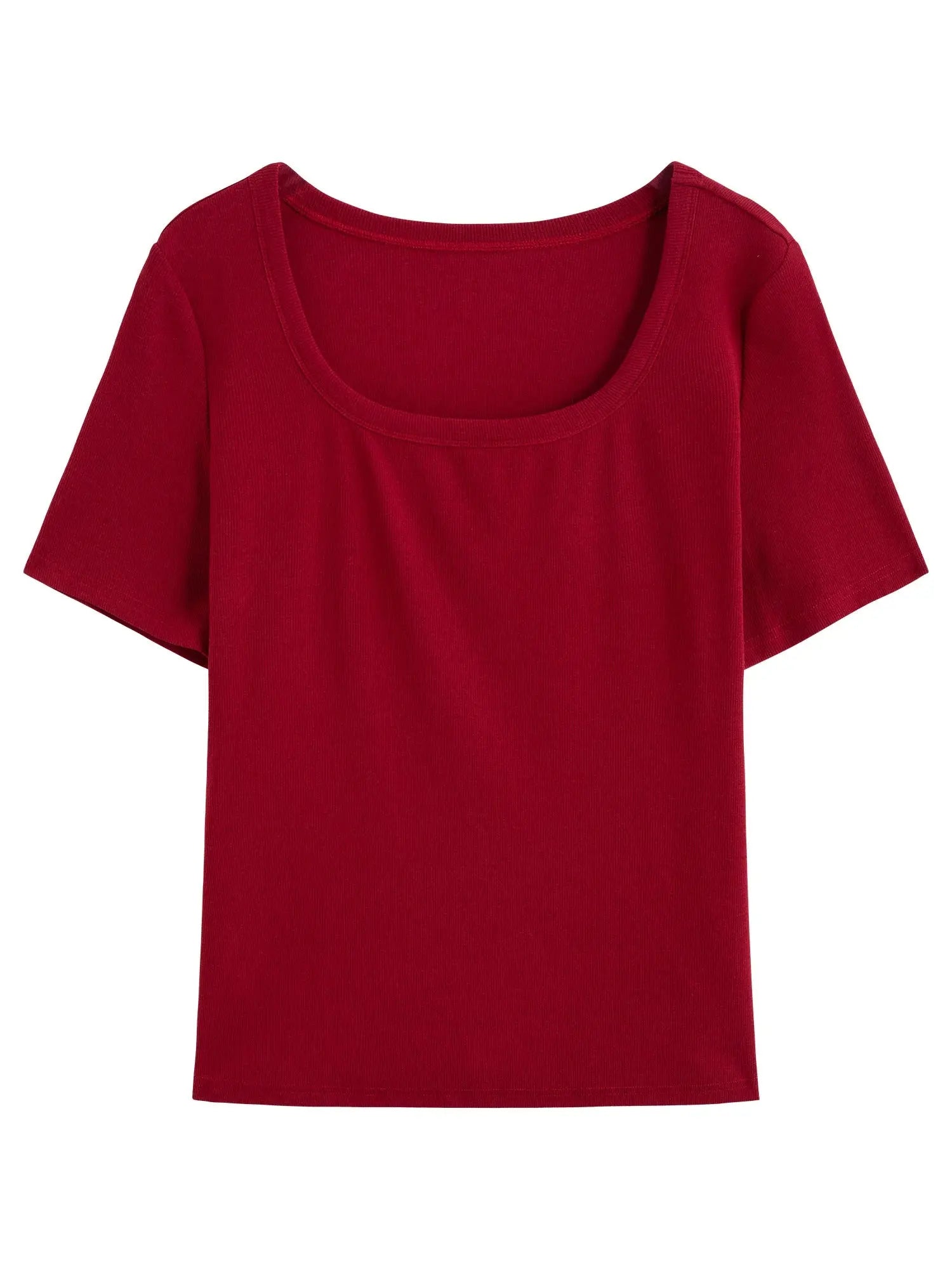 High-Stretch V/U Neck Tee Loran