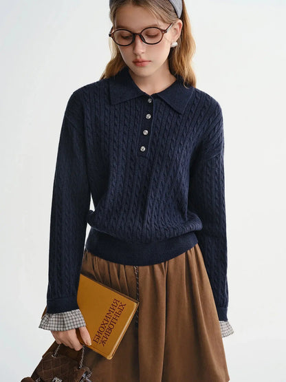 Twist Knit Cable Stitch Sweater - Loran