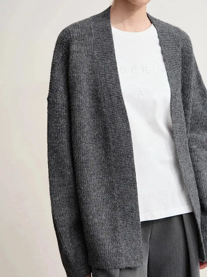 Cozy V-Neck Knit Cardigan for Women - Loran