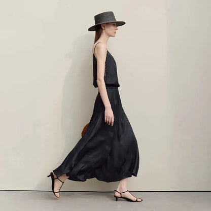 Elegant Chinese Jacquard Long Skirt Loran