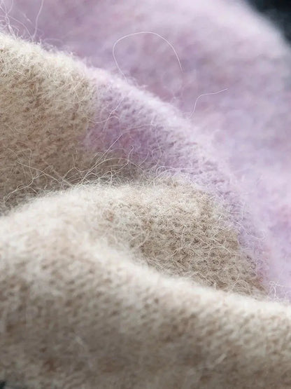 Soft Knit Stripe Winter Sweater - Loran