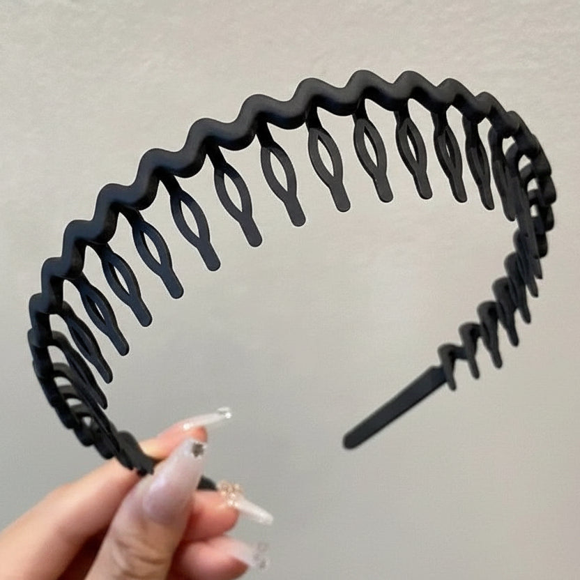 Women's Solid Wave Non-Slip Headbands Summer Hair Bands
