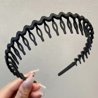 Women's Solid Wave Non-Slip Headbands Summer Hair Bands