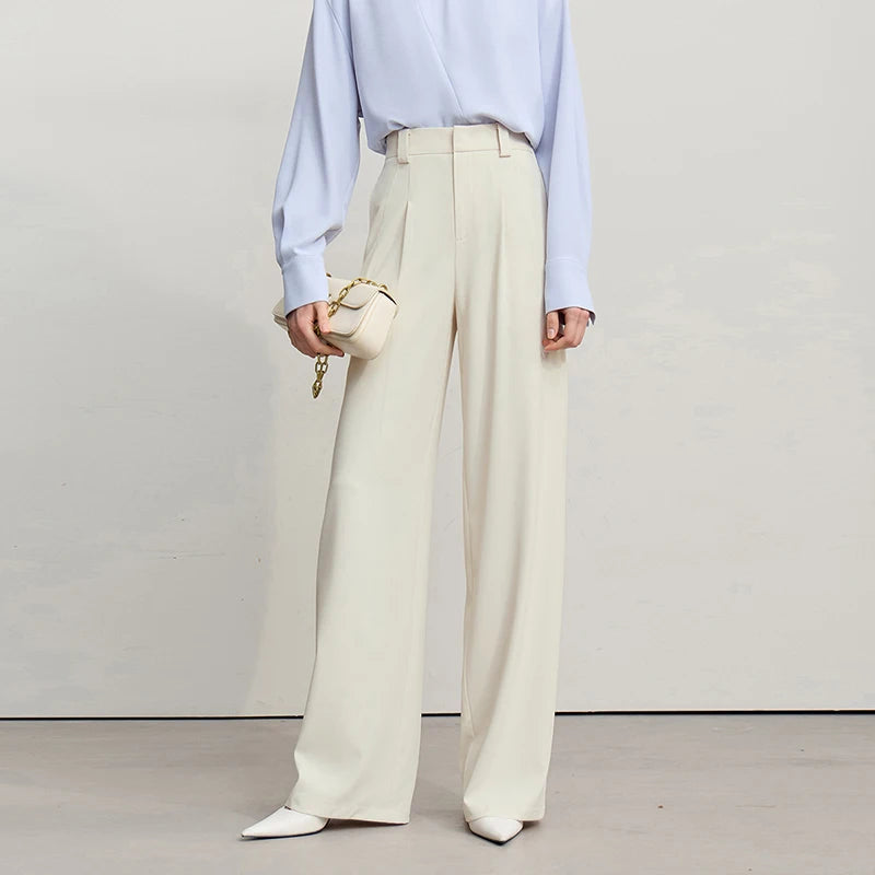 Casual Wide-Leg Pants Breathable Spring Workwear