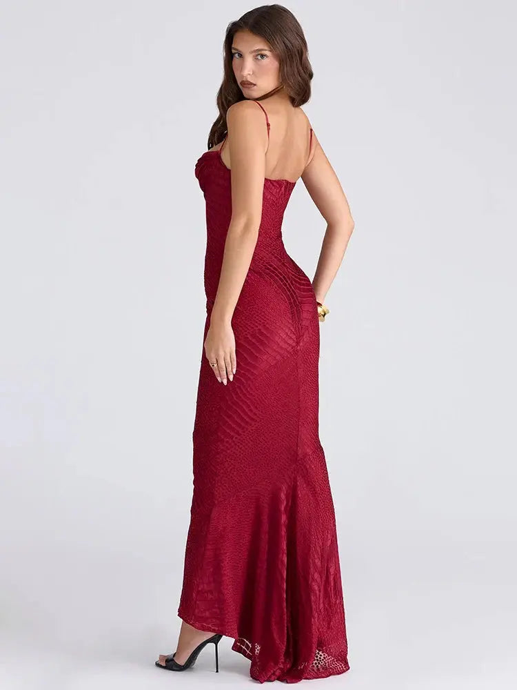 Elegant Sleeveless Fishtail Evening Dress - Loran