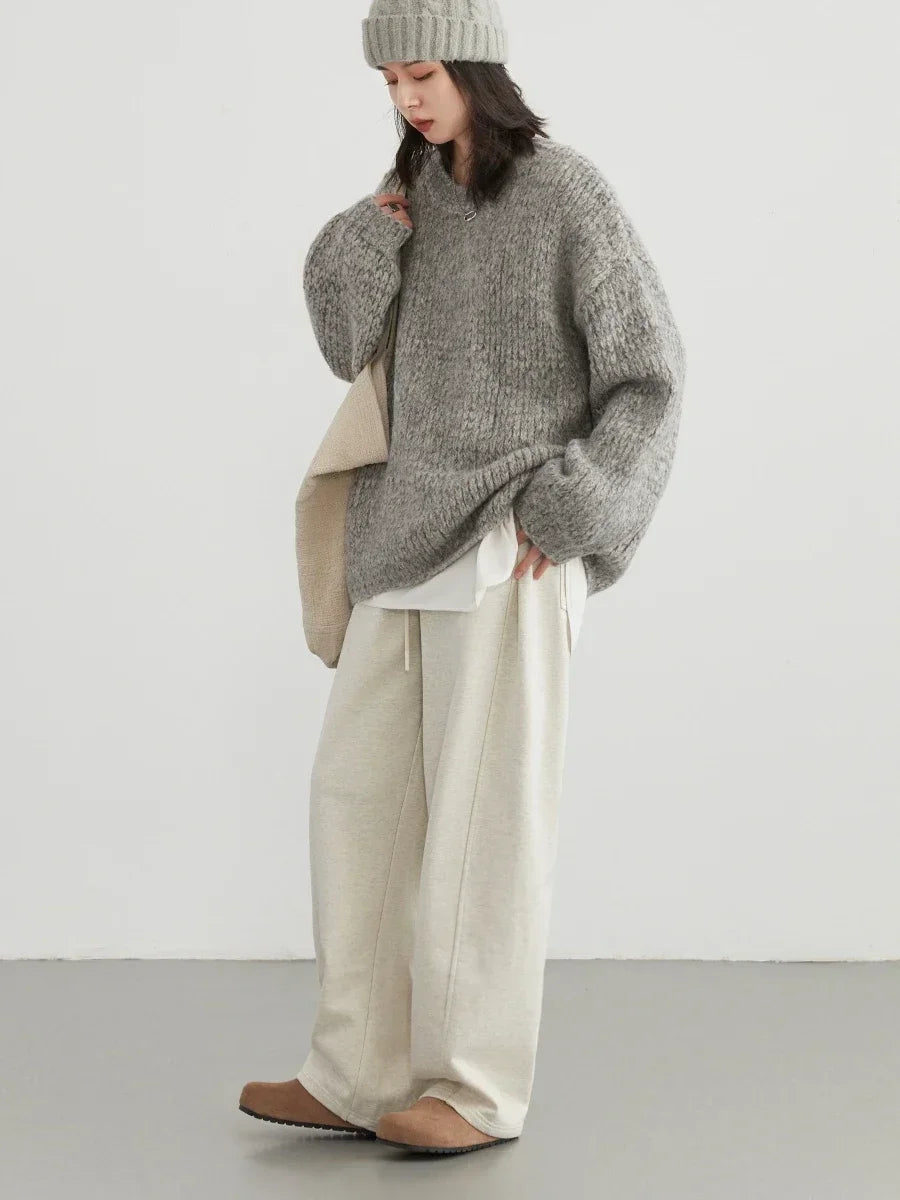 Women’s High Waist Wide Leg Pants Autumn Streetwear Loran