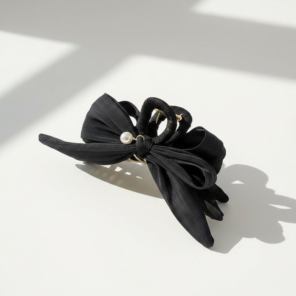 Elegant Mesh Bow Shark Fashion Hair Clamp