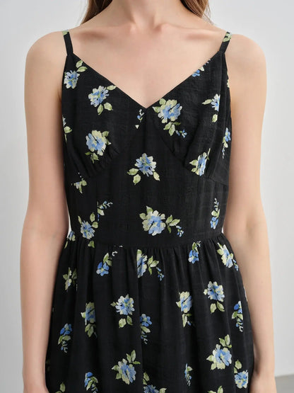 Plus-Size Floral Print Summer Dress - Loran