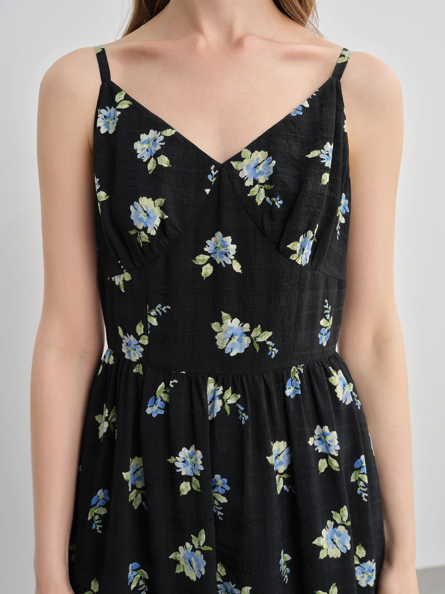 Plus-Size Floral Print Summer Dress