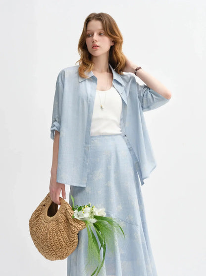 Elegant Shirt & Skirt for Fall Fashion - Loran