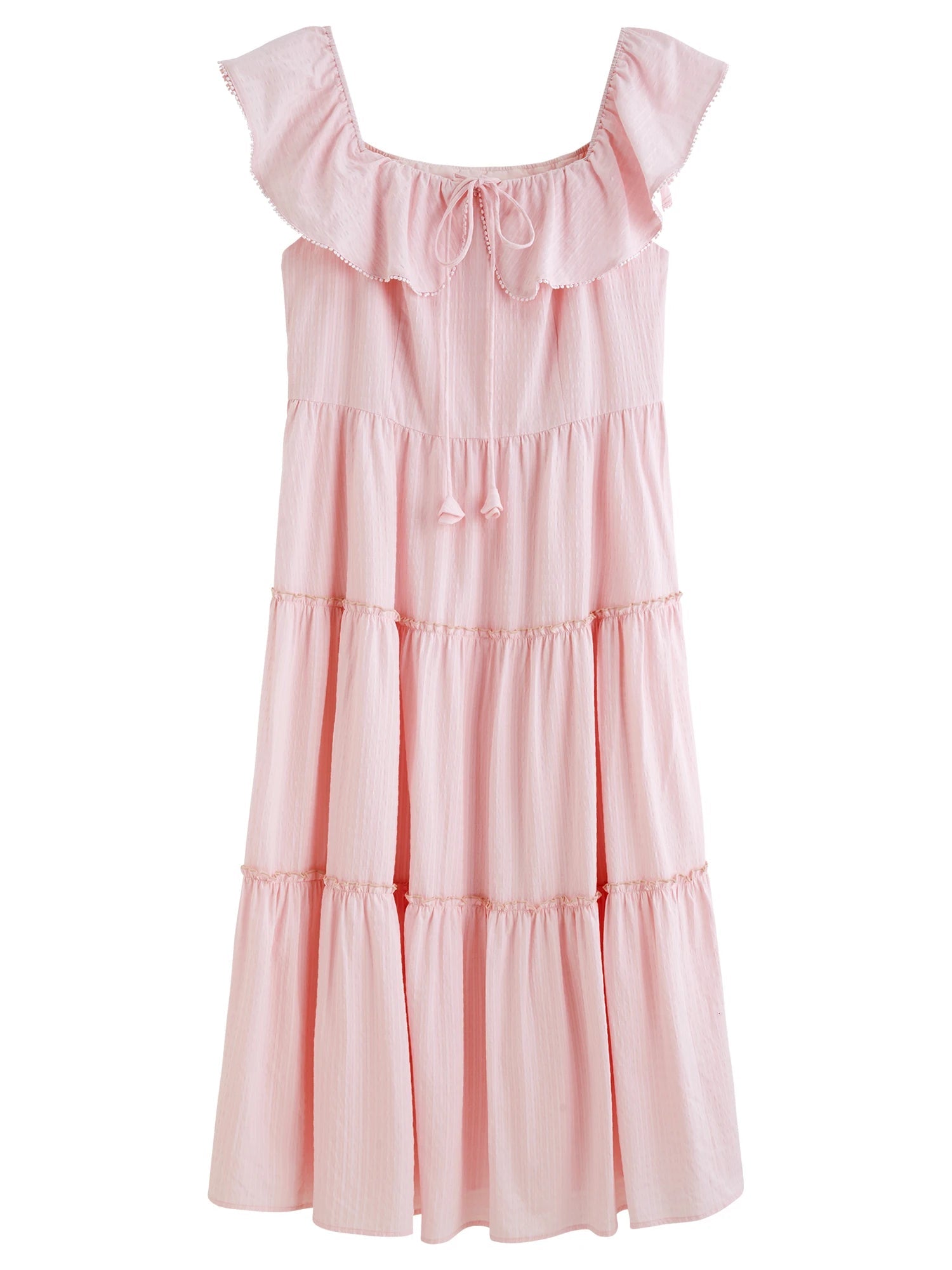 Plus Size Ruffled Maxi Dress Elegant Summer Style Loran