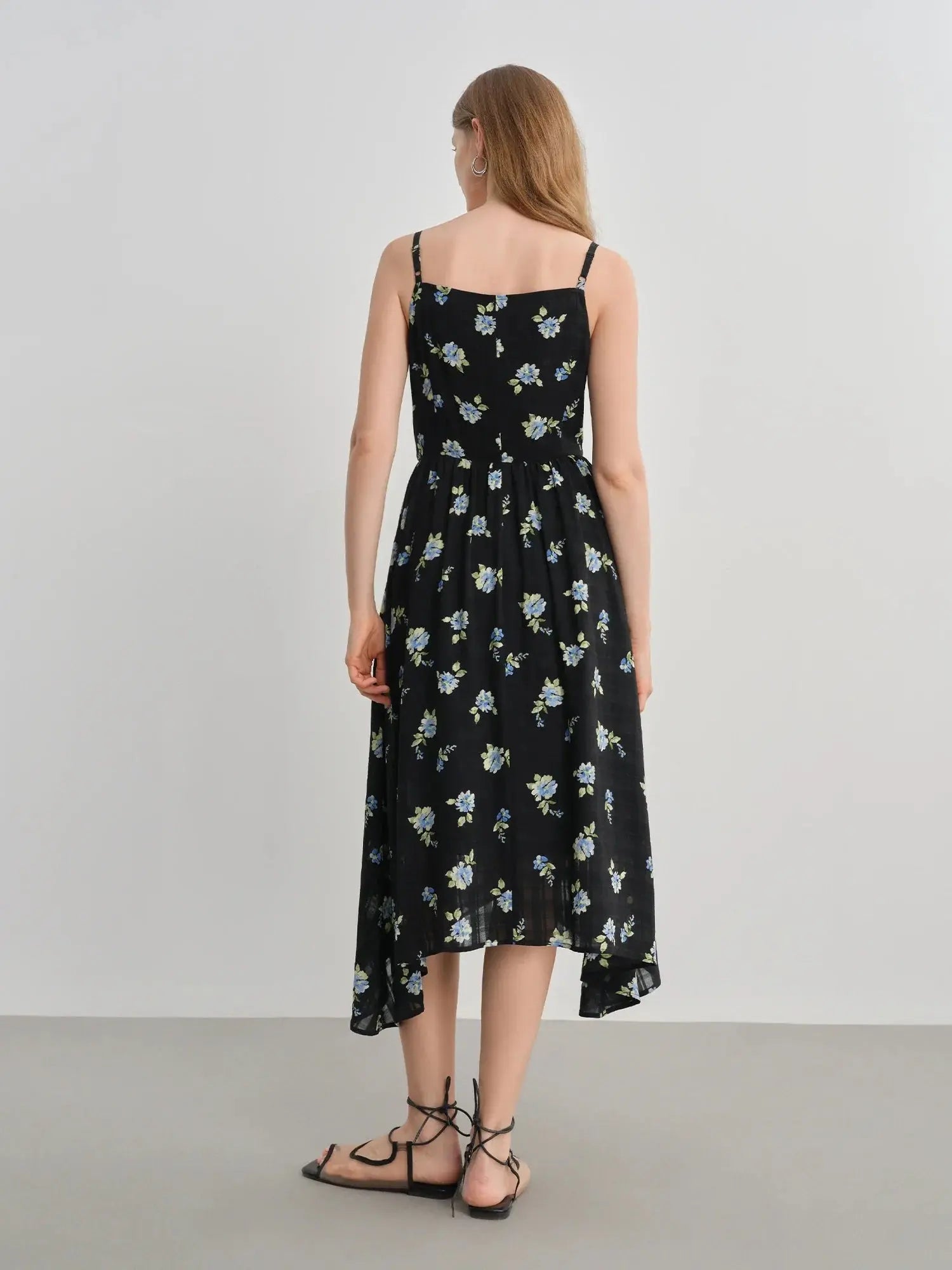 Plus-Size Floral Print Summer Dress - Loran