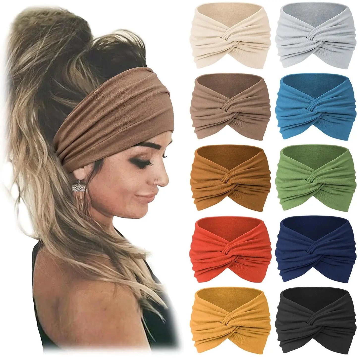 Women's Non-Slip Sports Headbands Soft & Elastic