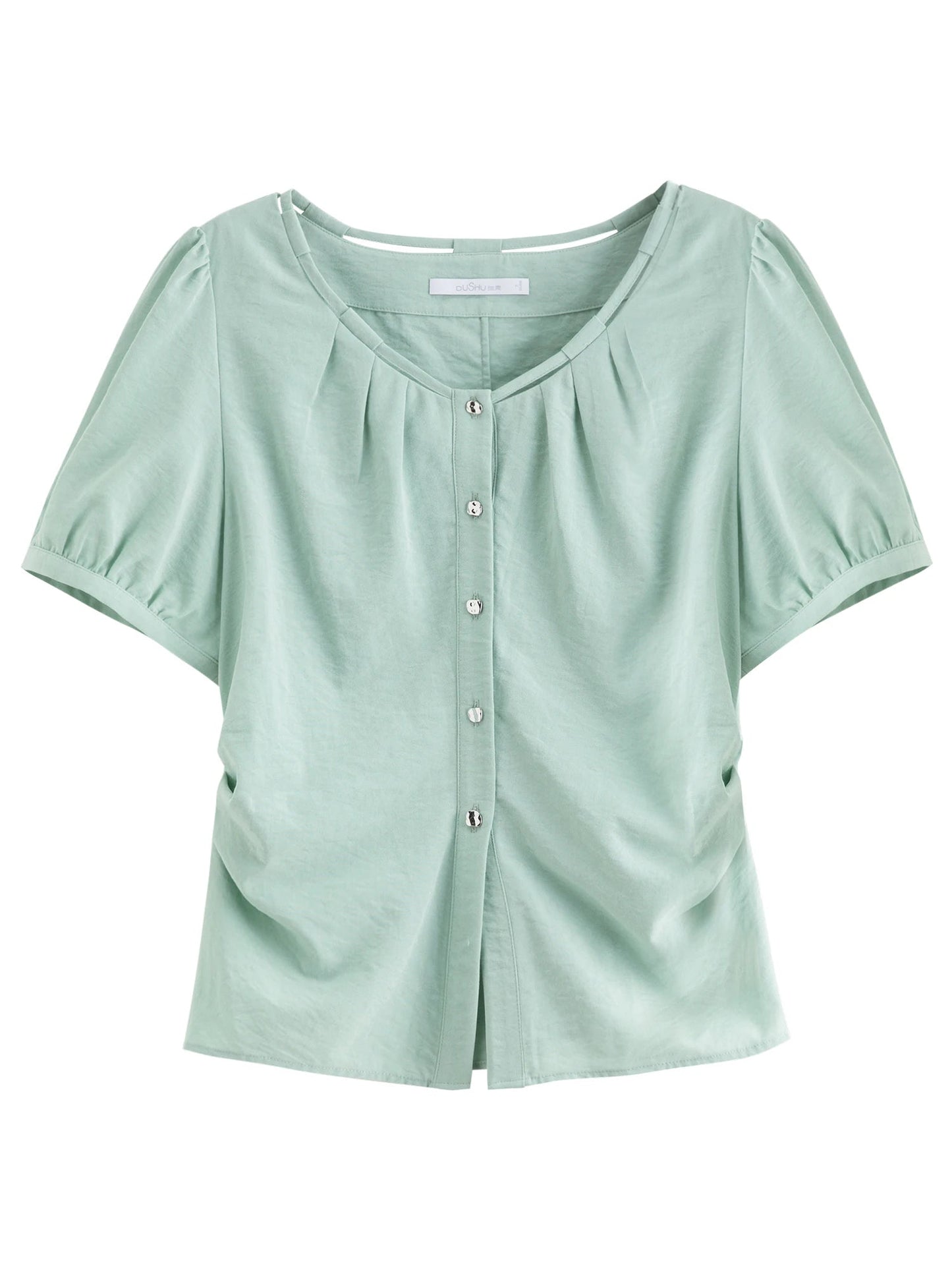 Summer Commuter Suit Pleated Shirt & Slim Skirt Set Loran