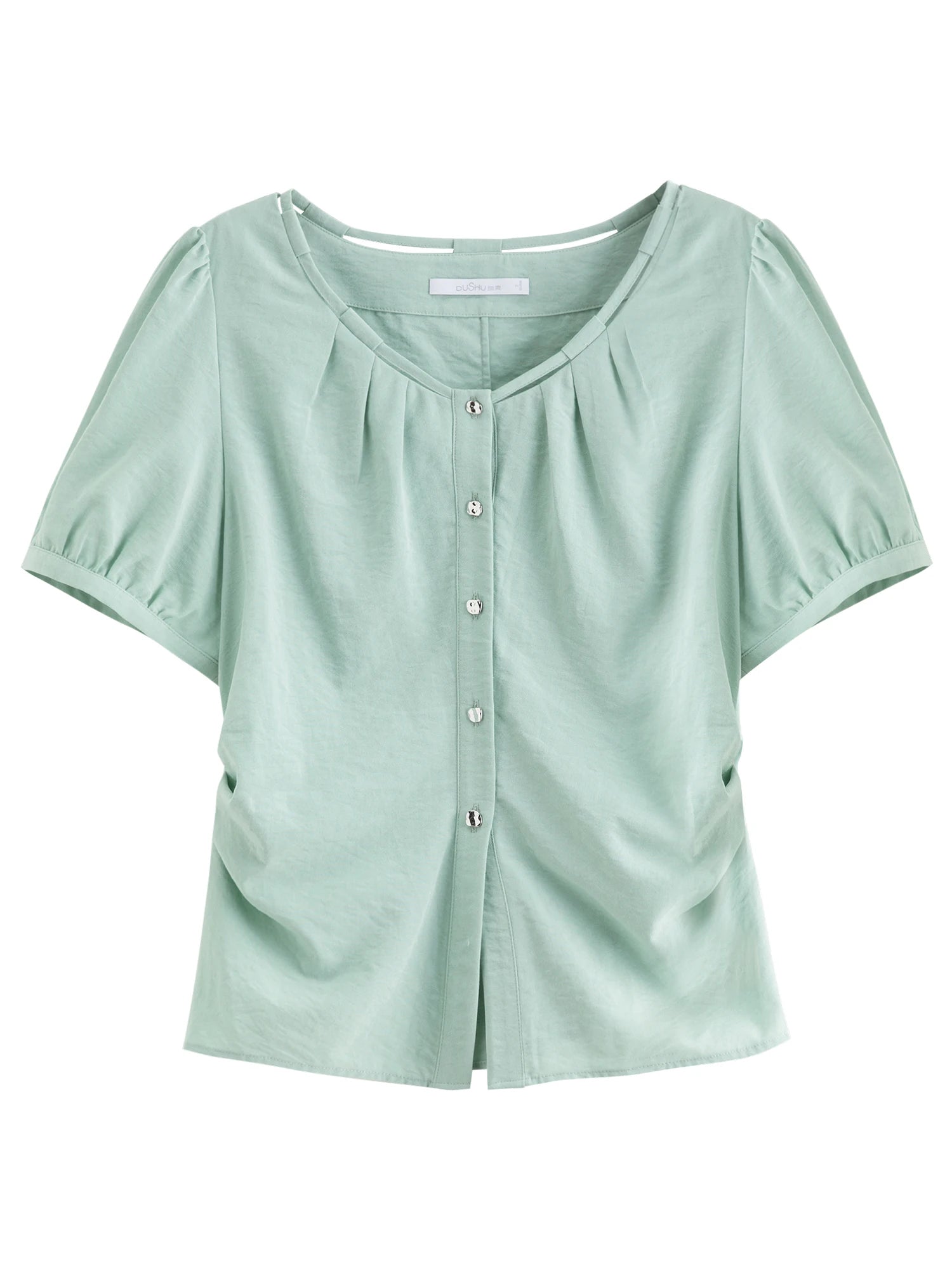 Summer Commuter Suit Pleated Shirt & Slim Skirt Set Loran