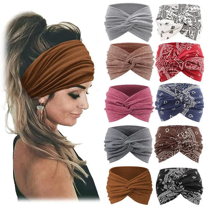 Women's Non-Slip Sports Headbands Soft & Elastic